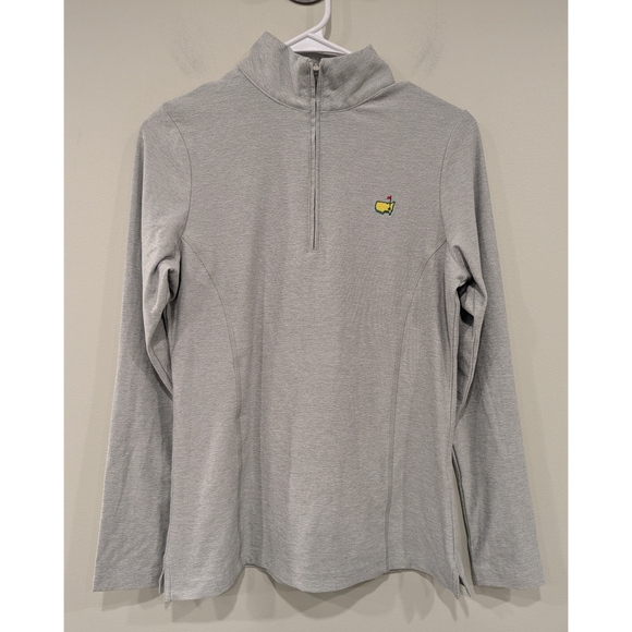 Magnolia Lane Masters Tech Grey Quarter Zip Pullover Size Small - Picture 5 of 5
